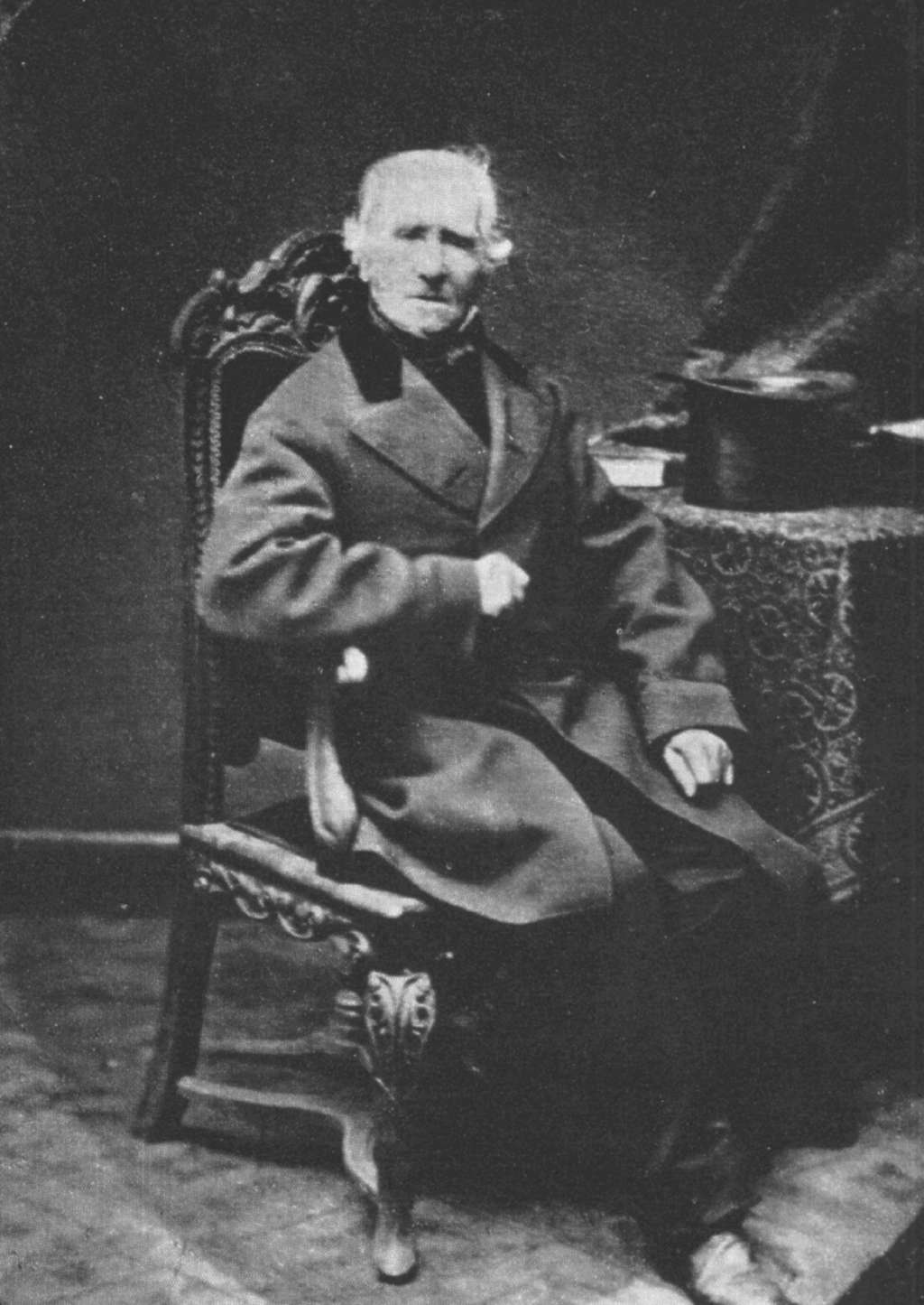Portraitfoto des letzten Raerener Töpfermeisters Leonard Mennicken (+1884)